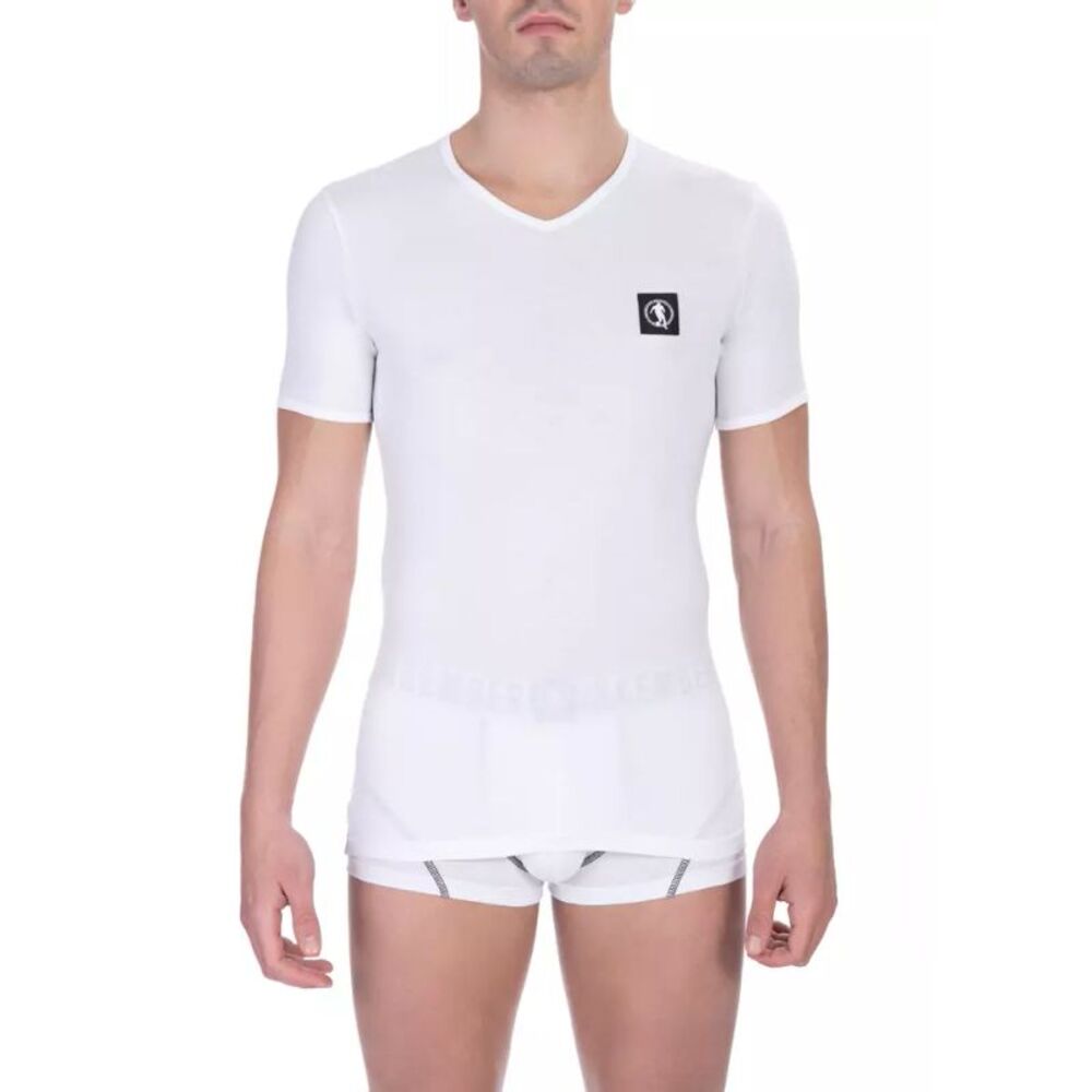 Bikkembergs White Cotton Men Men's T-Shirt